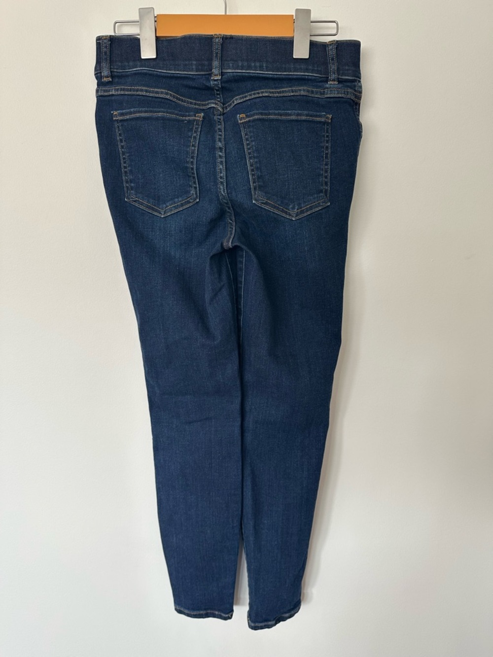 SPANX Shaping Dark Wash Skinny Pull On Stretch Denim Jeans Size Small Classic - Picture 7 of 8